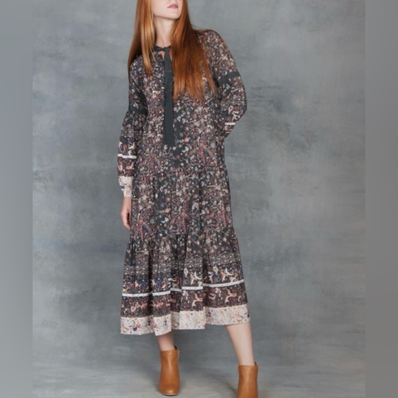 Ulla Johnson Isabetta in midnight - silk - Picture 3 of 9